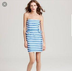 Lilly Pulitzer Maybell Striped Peplum Dress sz 10